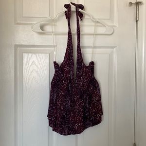 Purple halter top